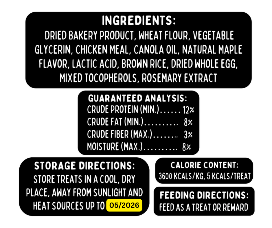Cluck N' Waffles Soft Dog Treats