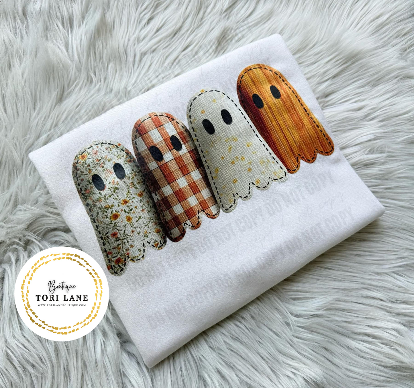 Faux (Fake) Appliqué Ghosties Graphic Tee/Sweatshirt