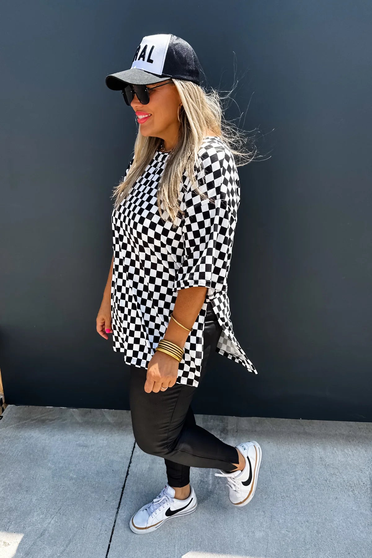Check Her Out Side Slit Top Plus+