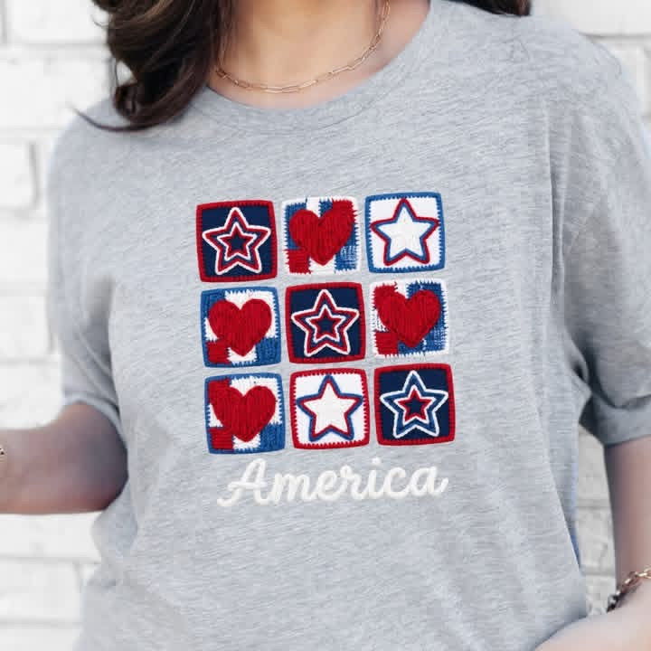 Patriotic Quilt Graphic Tee