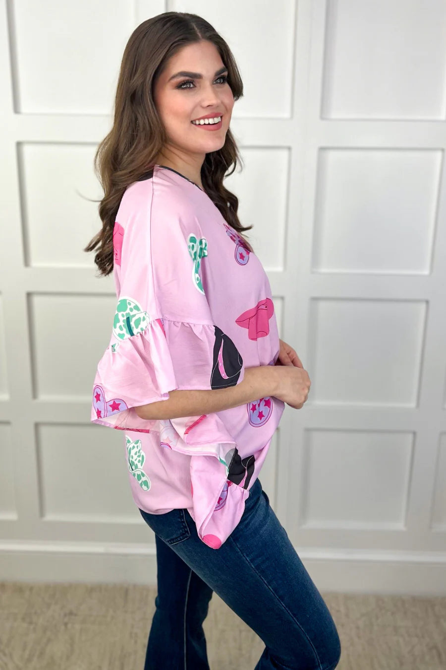 Cowgirl Ruffle Top Plus+