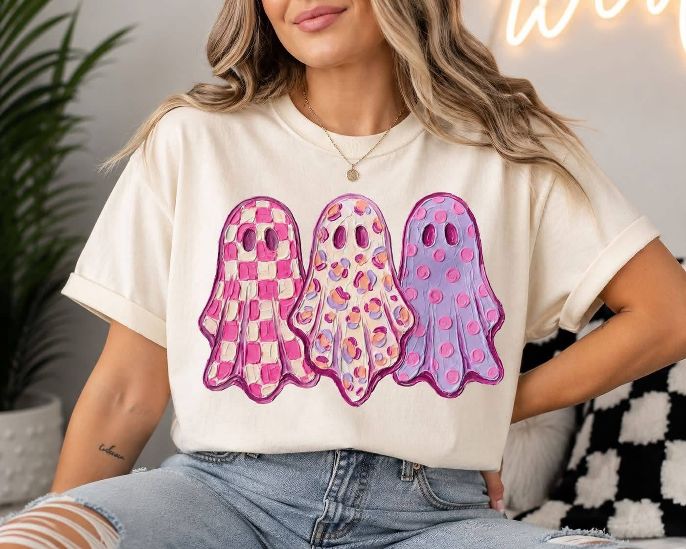 Three Painted Ghosts Graphic Tee
