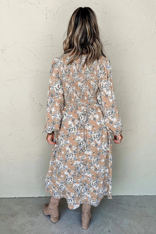 Fall Floral Maxi Dress