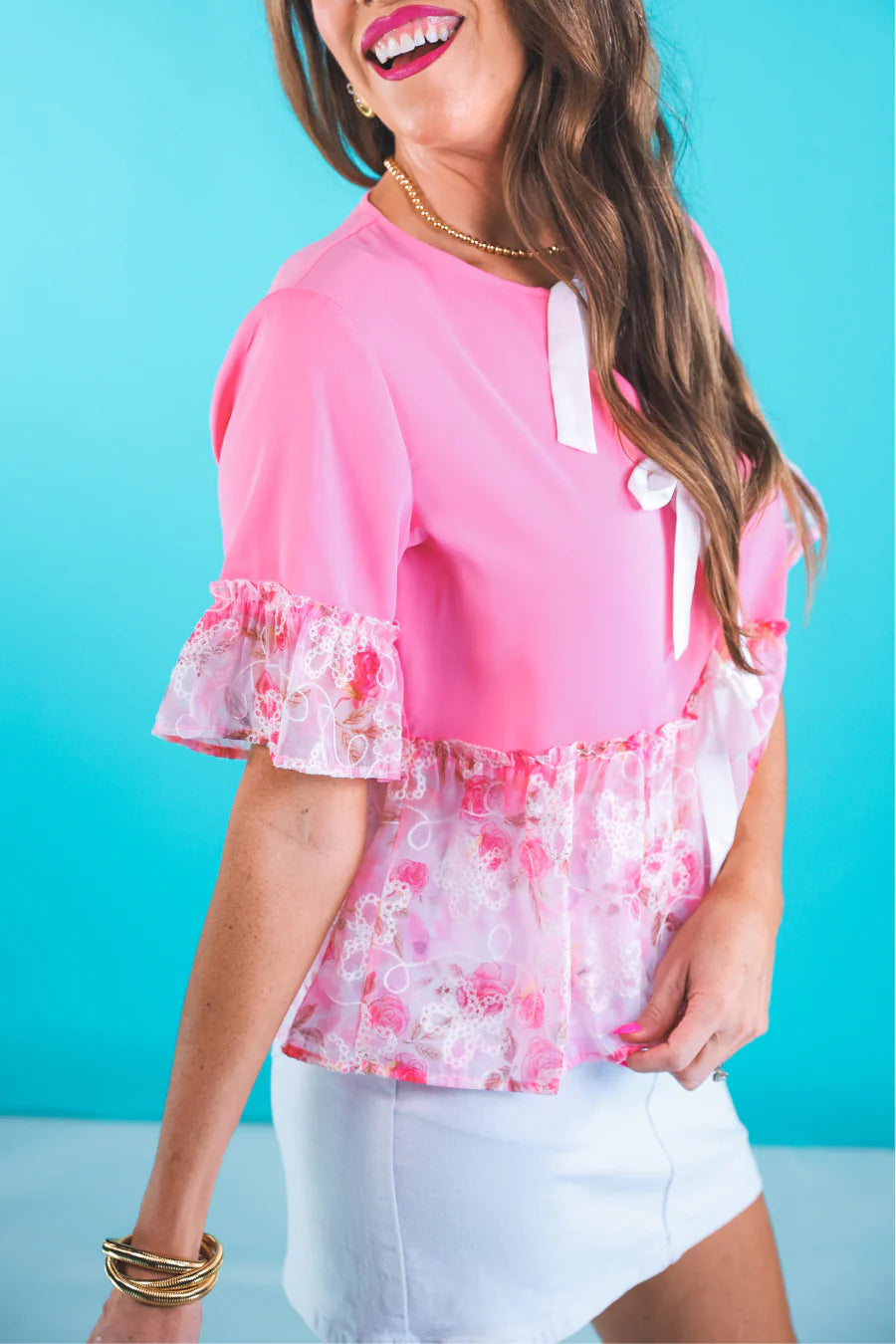 Rosie Ruffle Bow Top