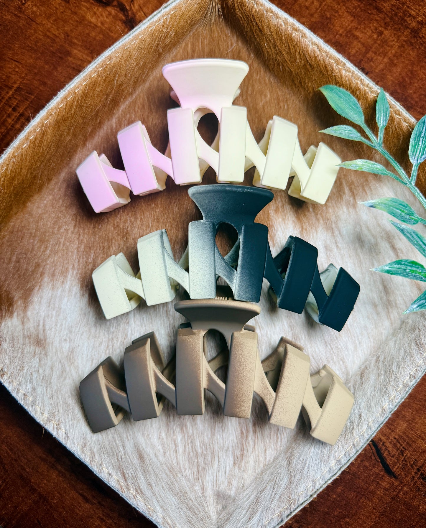 Ombre Zig Zag Claw Clips (Choose Color)