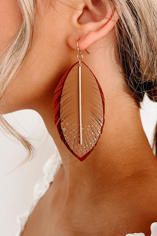 Boho Feather Earrings