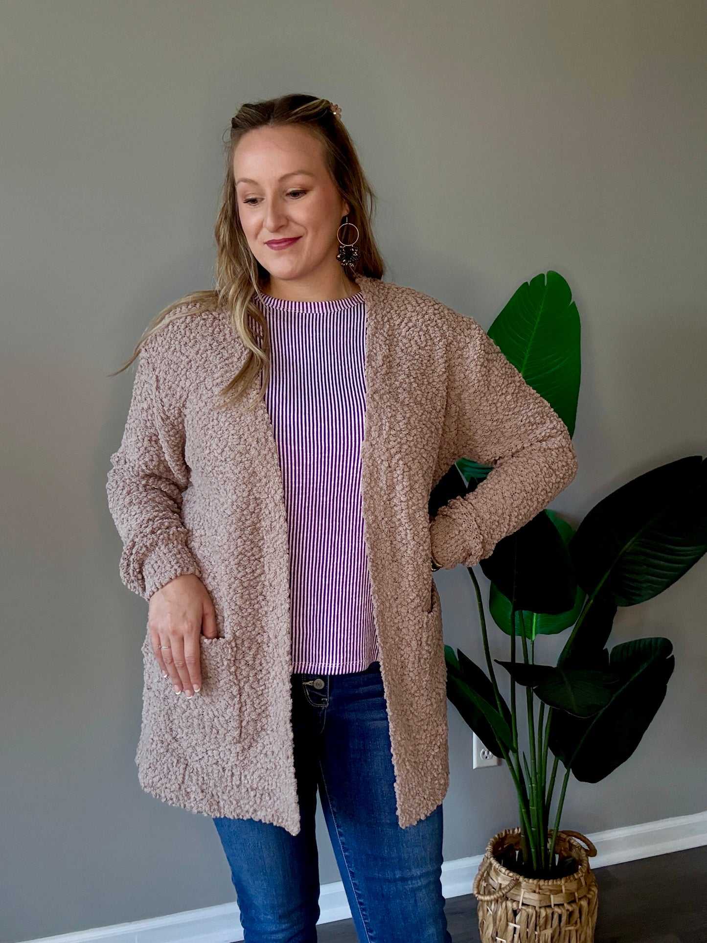 Mocha Popcorn Cardigan