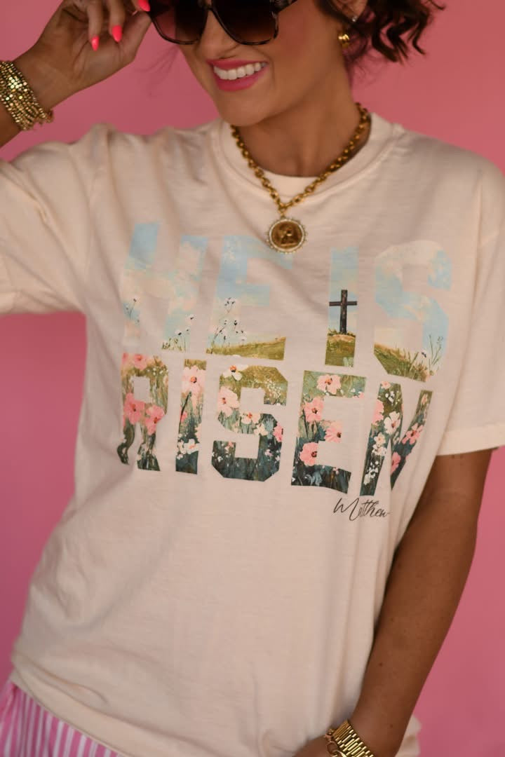 He Is Risen Scene Graphic Tee
