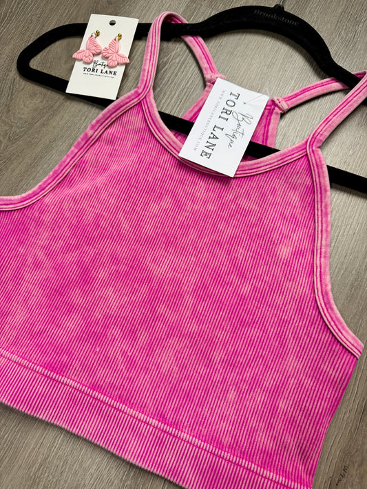 Hot Pink Acid Wash Brami Plus+