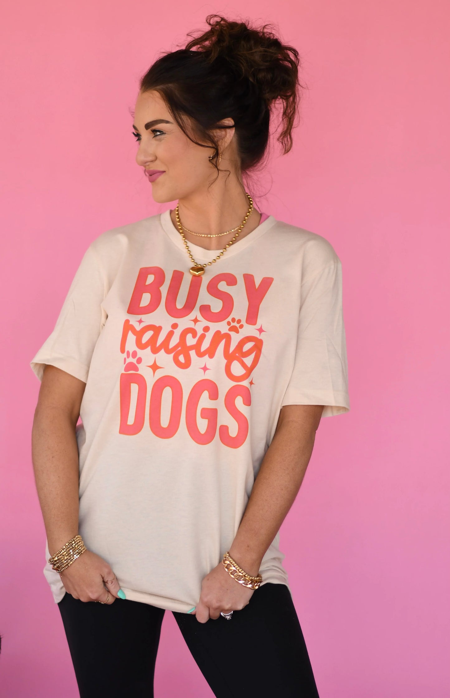 Busy Raising Dogs Graphic Tee