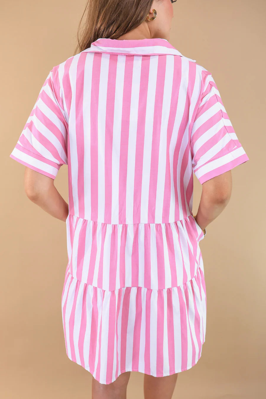 Pink Paradise Striped Dress