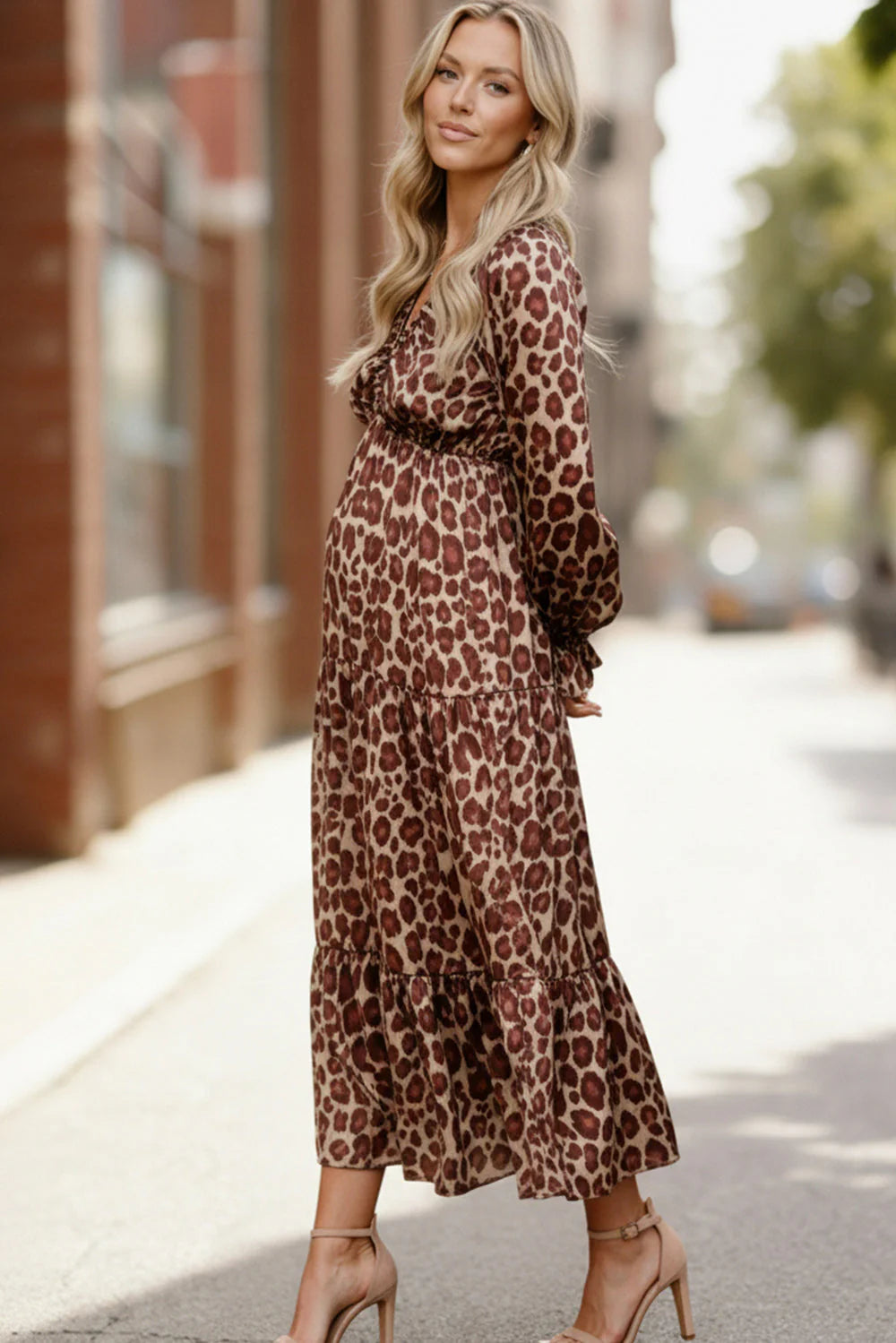 Wild Grace Leopard Maxi Dress Plus+