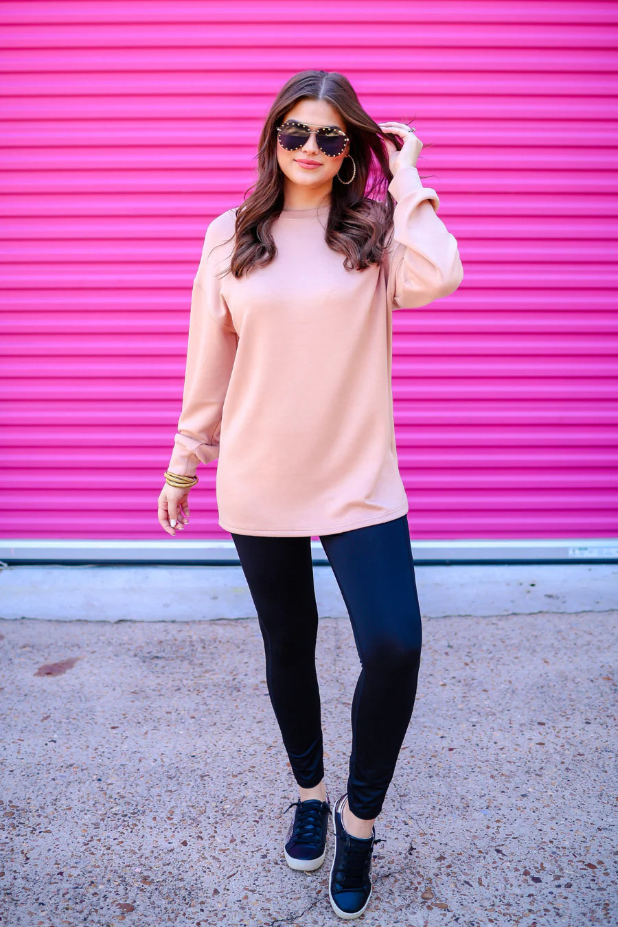 Mocha Tunic Top Plus+