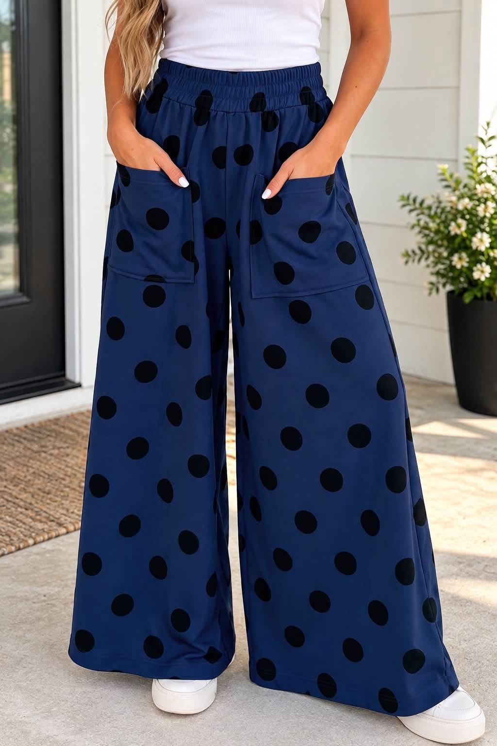 *PREORDER* Polka Dot Elastic Pants