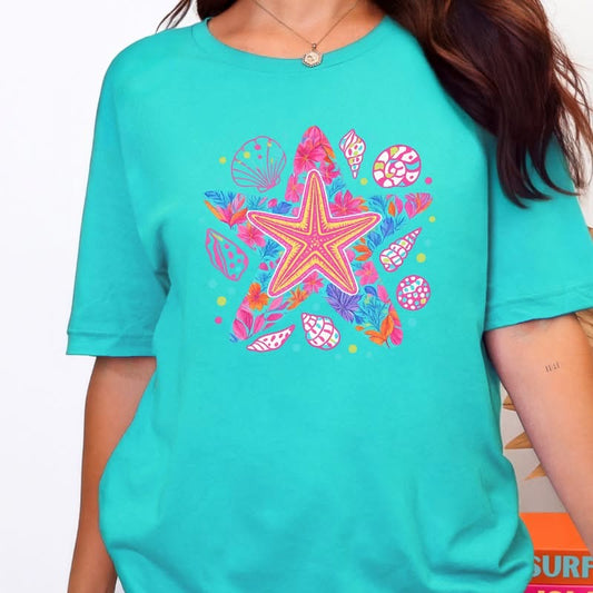Preppy Starfish Graphic Tee