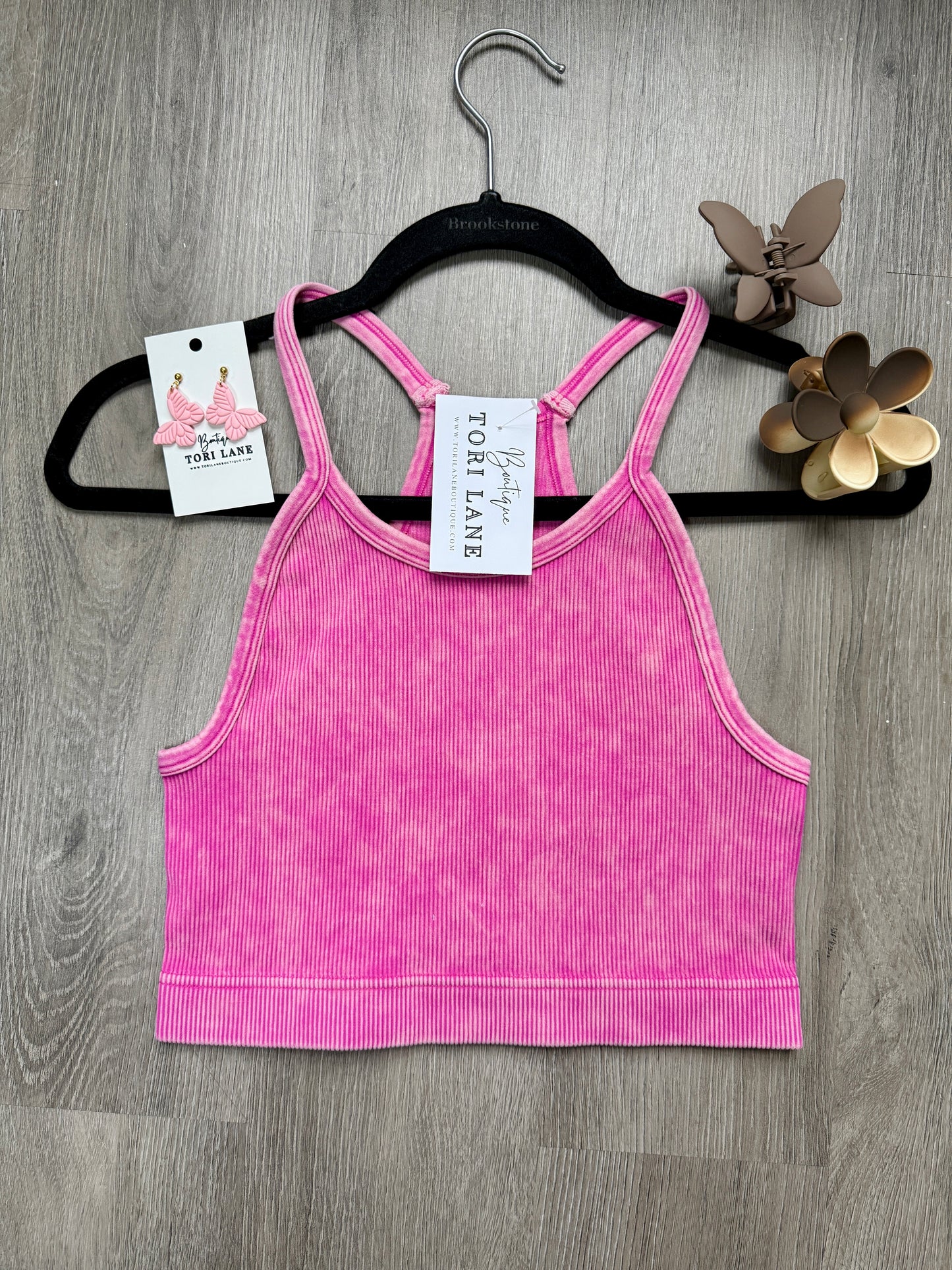 Hot Pink Acid Wash Brami Plus+