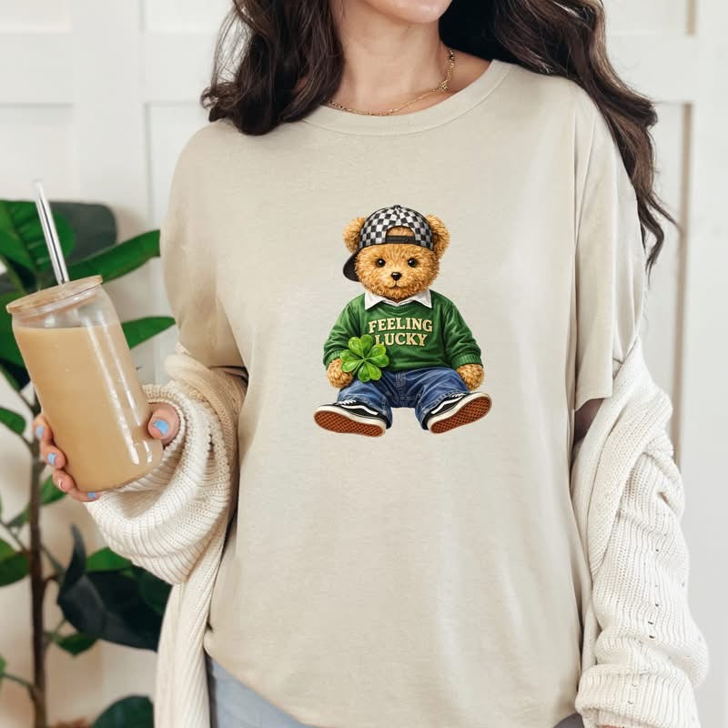 Feeling Lucky Teddy Bear Graphic Tee