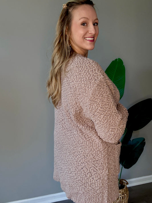 Mocha Popcorn Cardigan
