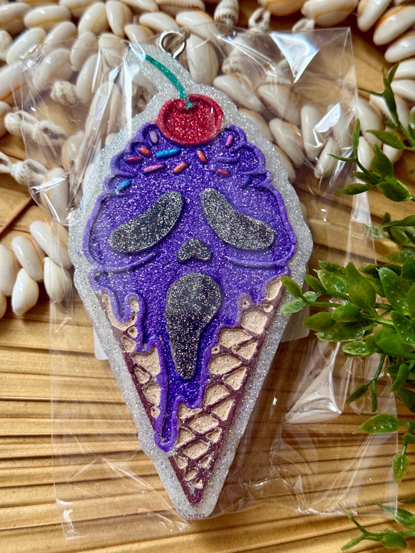 Creepy Ice Cream Cone Air Freshie (Watermelon)