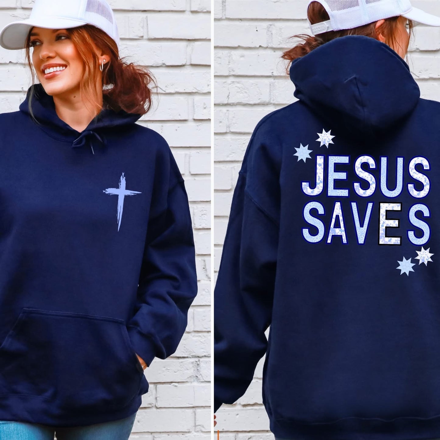 Jesus Saves Graphic Hoodie