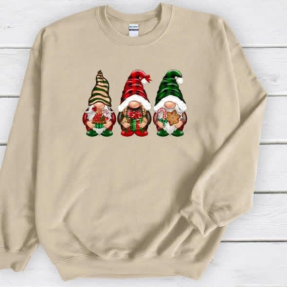 Holiday Snack Gnomes Graphic Sweatshirt