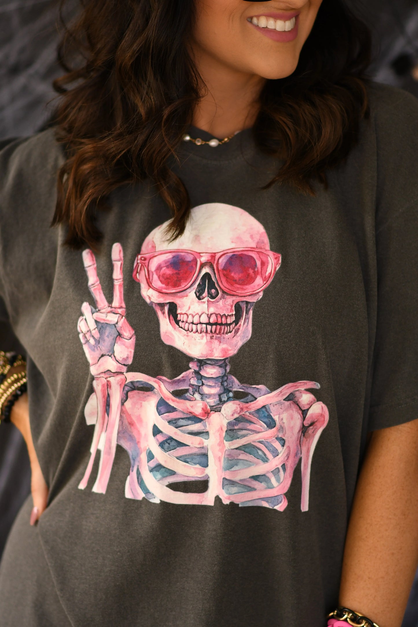 Peace Skelly Graphic Tee