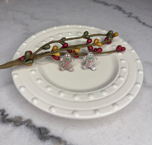 Gingerbread Stud Earrings