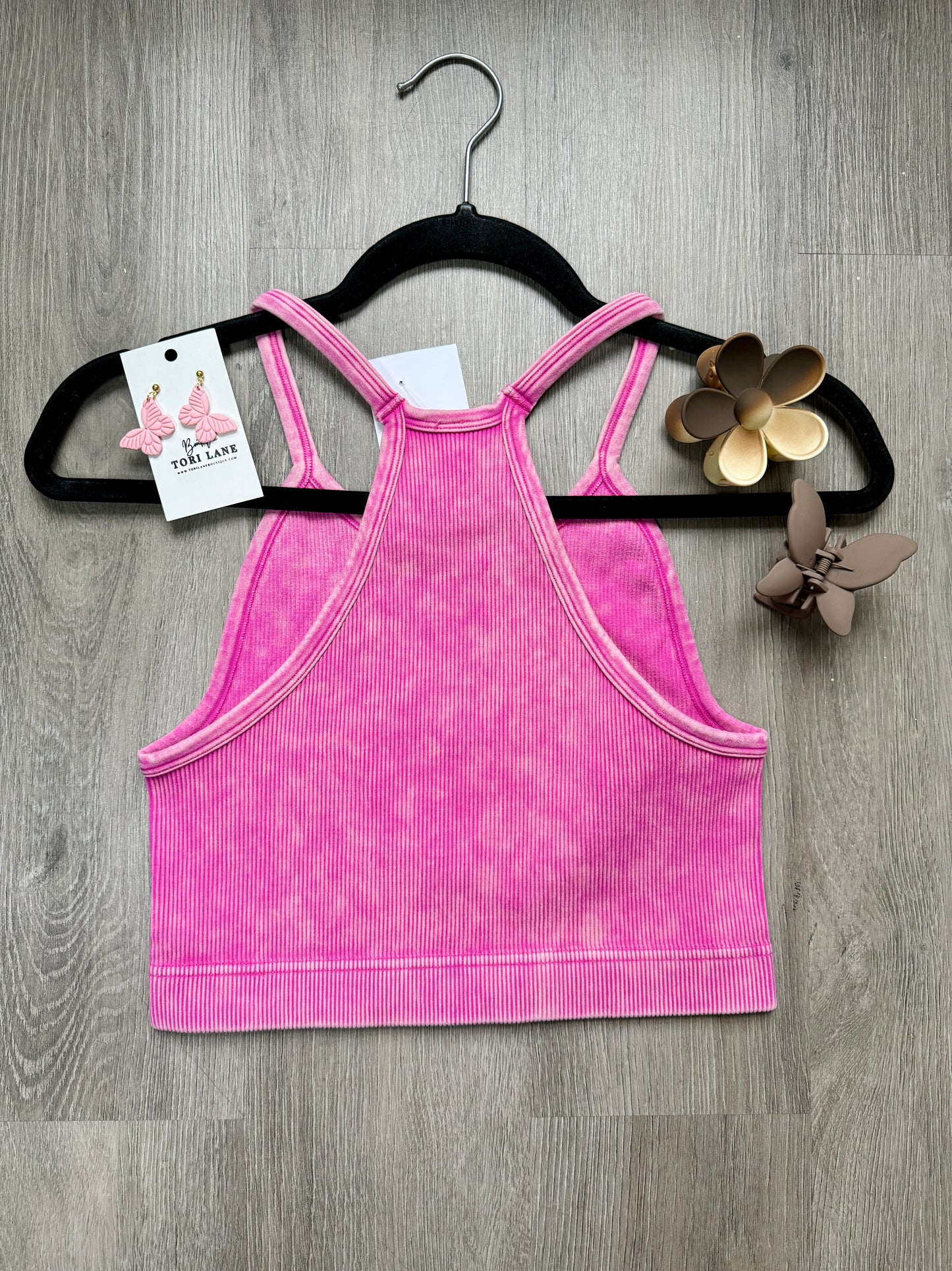 Hot Pink Acid Wash Brami Plus+