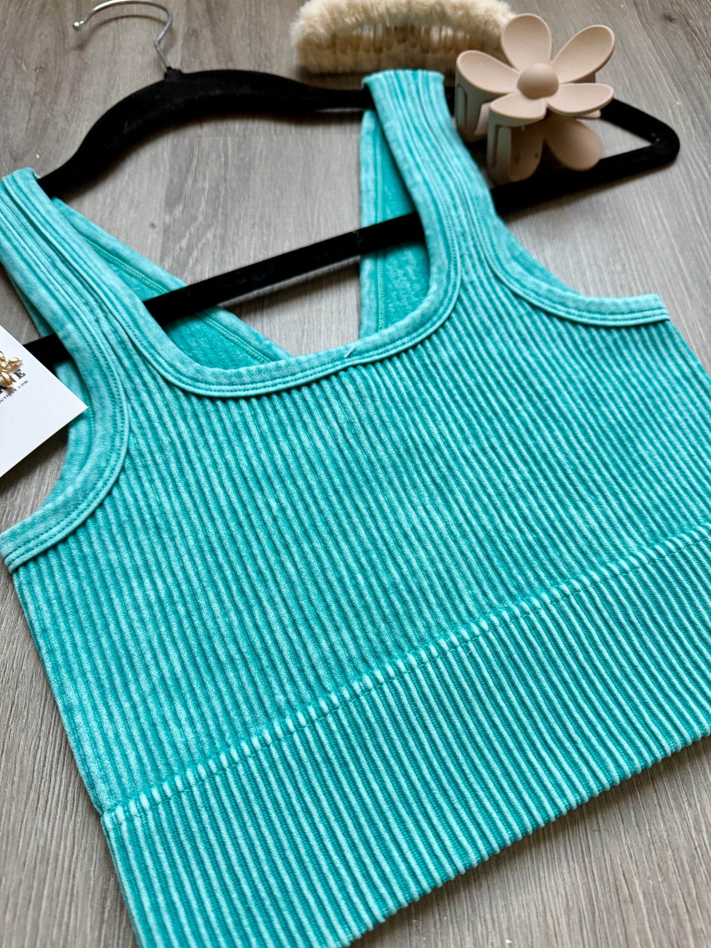 Teal Acid Wash Reversible Brami