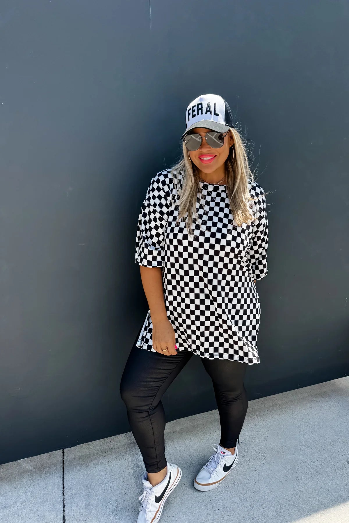 Check Her Out Side Slit Top Plus+