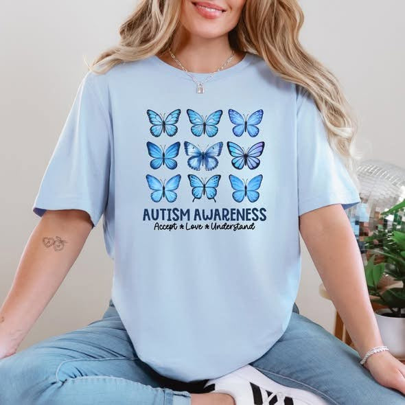 Autism Butterfly Graphic Tee