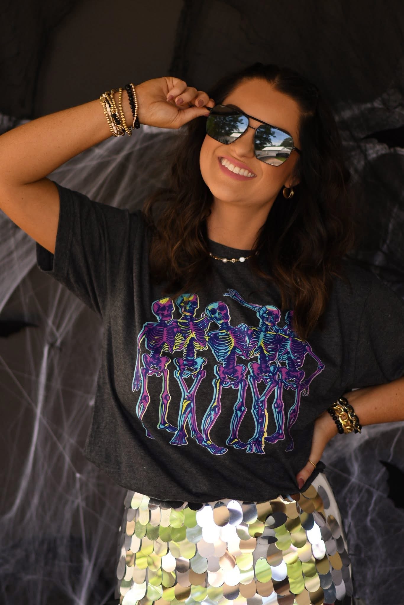 Neon Skellies Graphic Tee