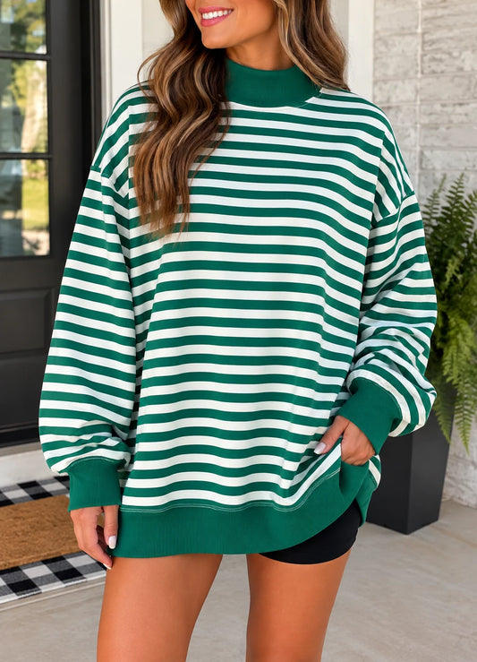 *PREORDER* Stripe Oversized Sweatshirt
