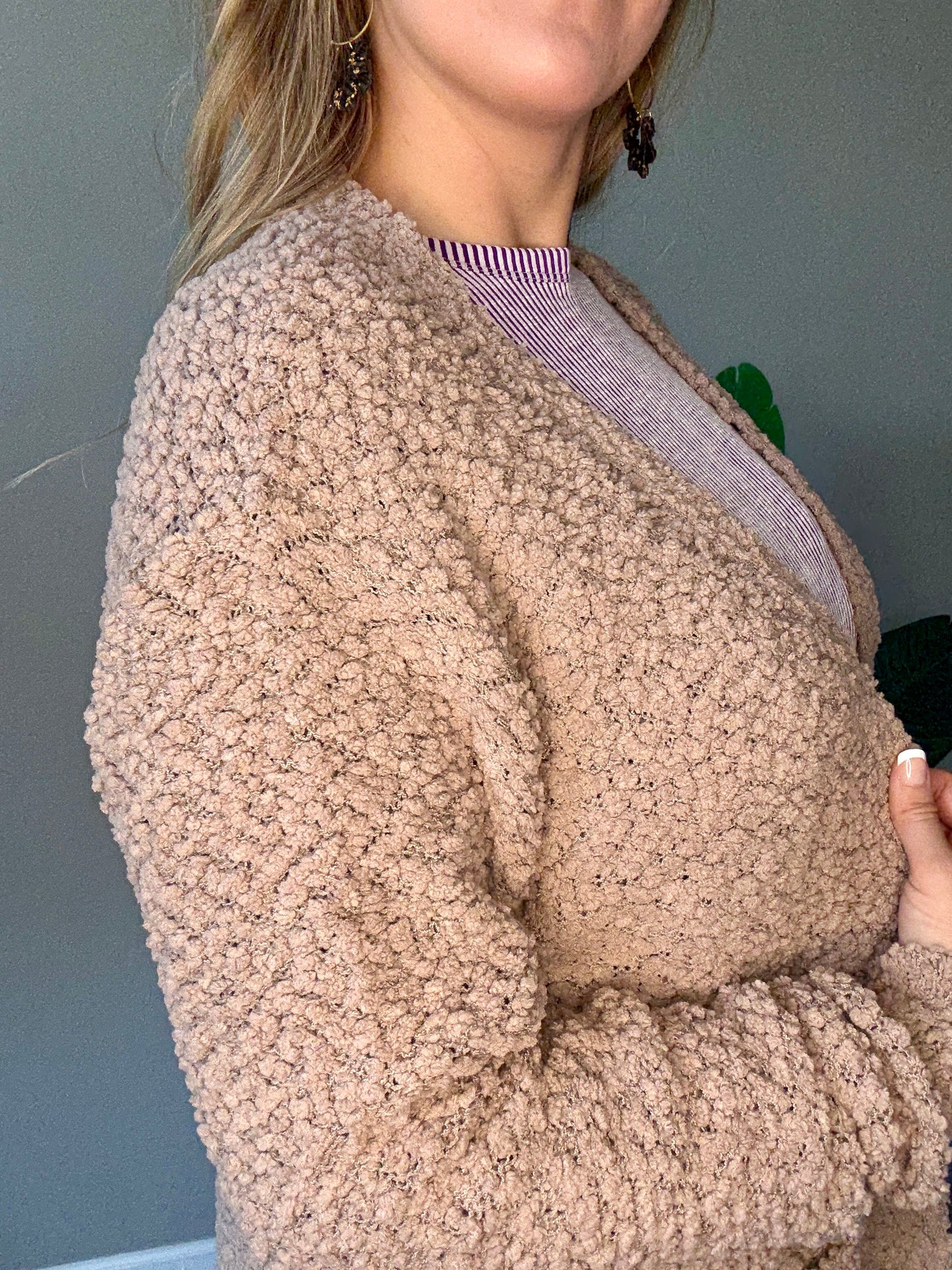 Mocha Popcorn Cardigan