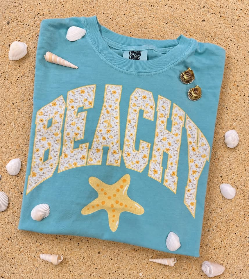 Beachy Florals Graphic Tee
