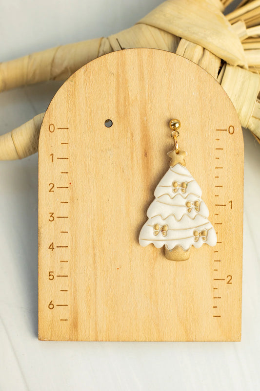 *PREORDER* Pearl Tree & Gold Bows Earrings