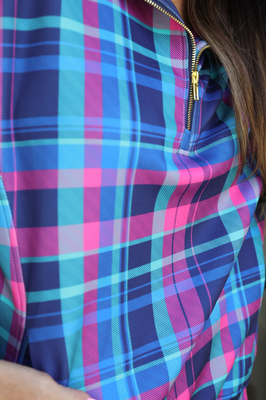 Plaid Pop Everyday Pullover