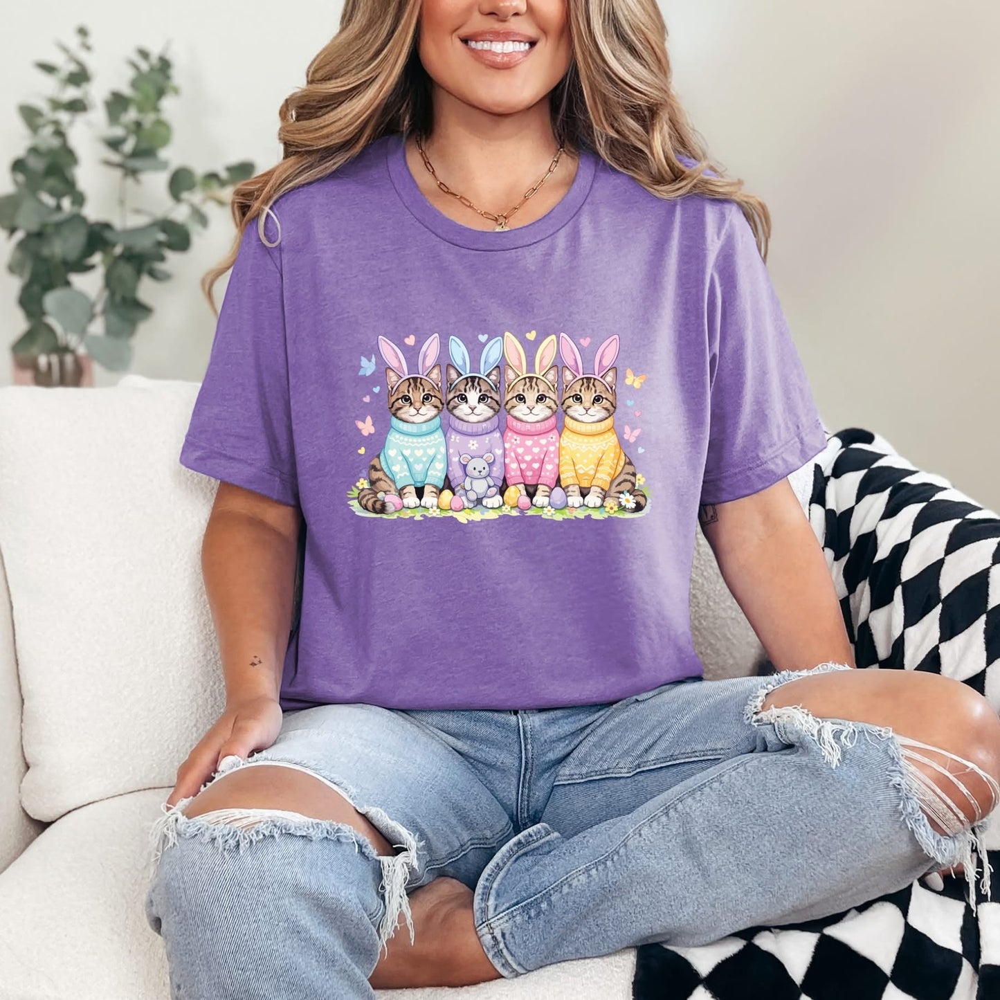 Easter Cats Graphic Tee