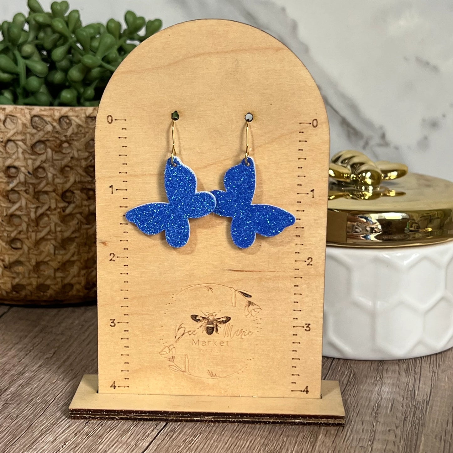 Blue Butterfly Earrings
