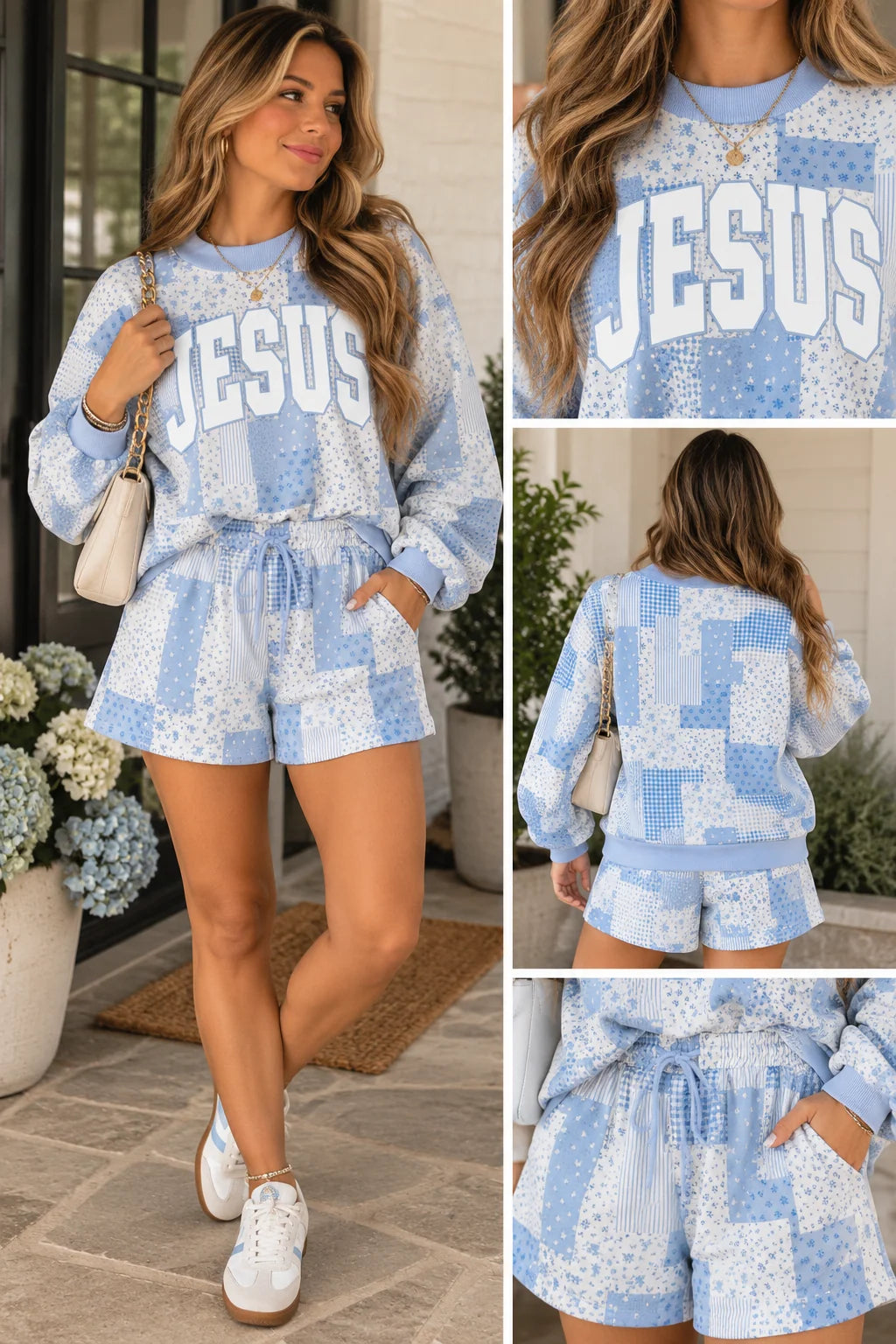 *PREORDER* Jesus Floral Patchwork Set
