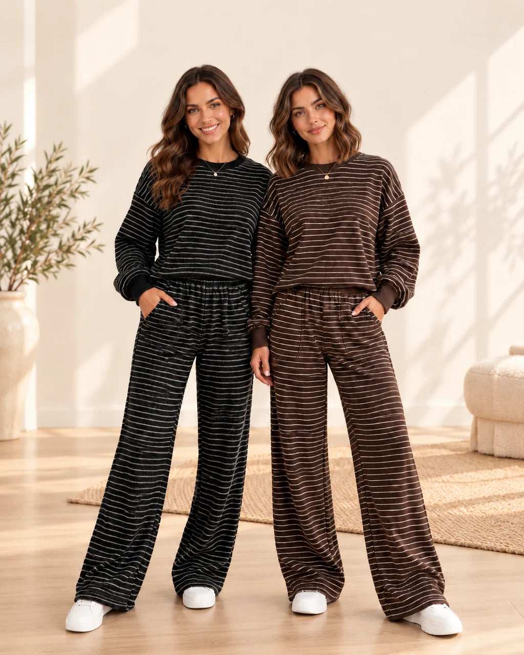 *PREORDER* Stripe Terry Knit Set