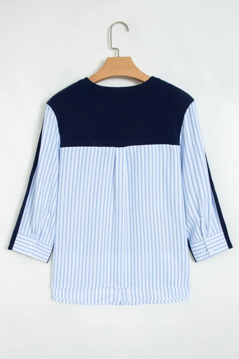 *PREORDER* Navy Striped Long Sleeve Sweater