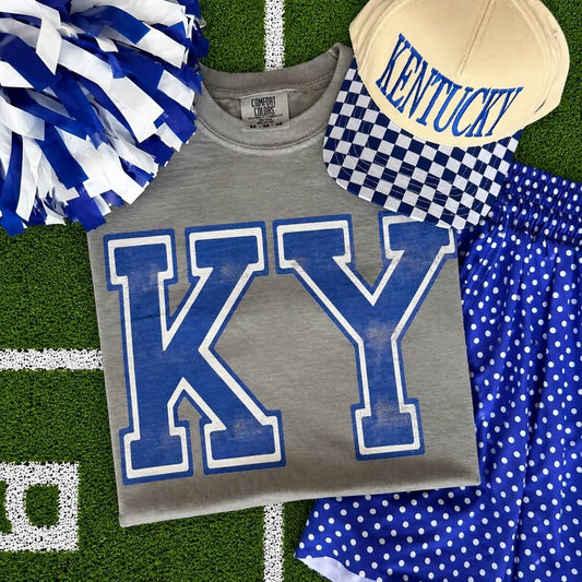 KY Distressed Graphic Tee