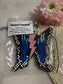 Checkered Flame Butterfly Car Air Freshie