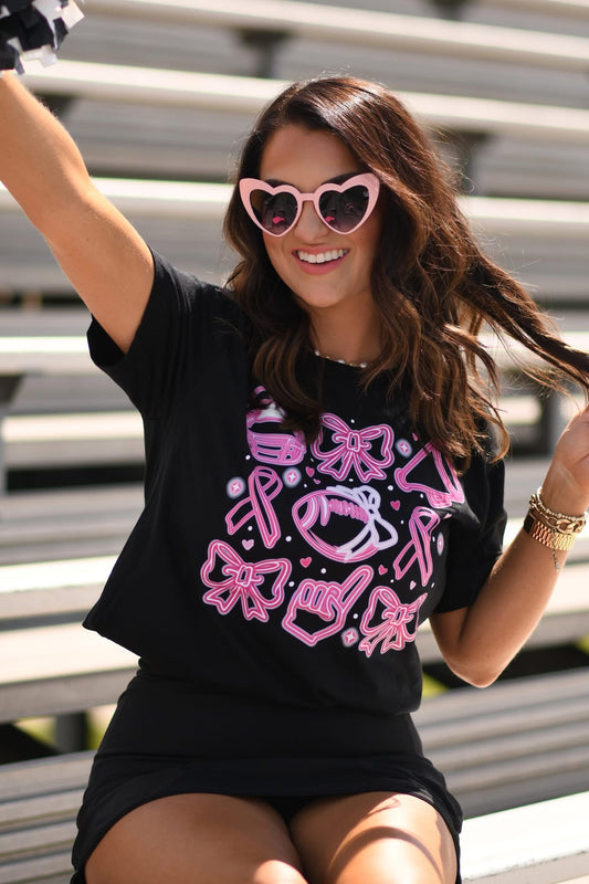 Neon Pink Out Graphic Tee