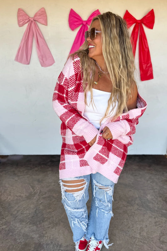 Plaid Cloud Cardigan