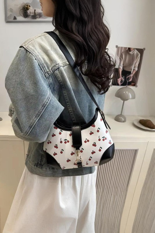 Cherry Pattern Hobo Purse