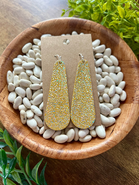 Mustard Shimmer Earrings