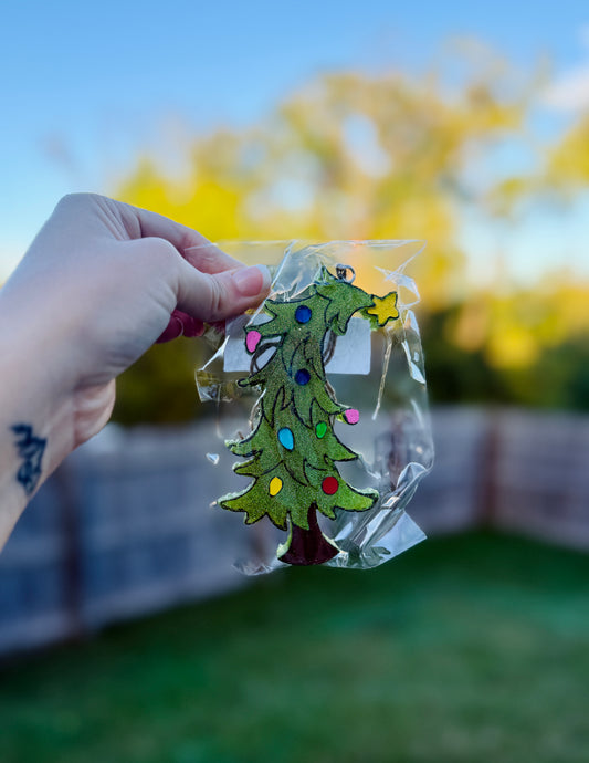 Christmas Tree Car Air Freshie (Texas Pecan Pie Scent)