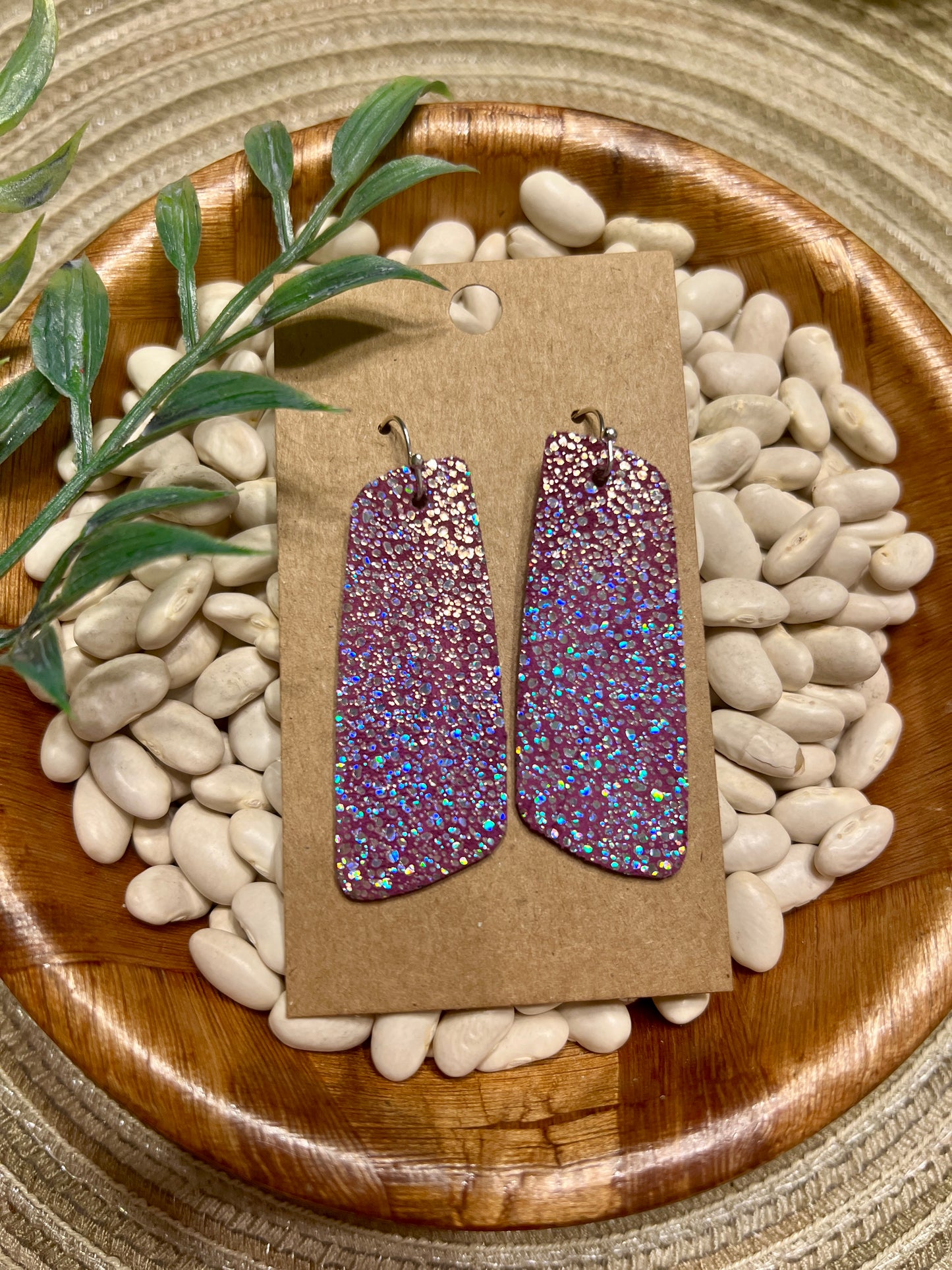 Purple Glam Earrings